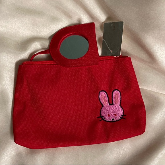 NWT Vintage Urban Outfitters cosmetics case with attached mirror. - Picture 3 of 10